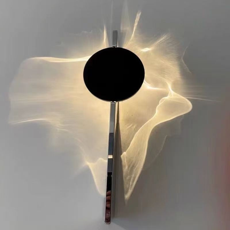 Water Ripple Wall Light | Steel Ripple Effect Wall Lamp for Living Room, Bedroom & Hallway | Hardwired Warm LED, Single or Double, 33–38cm