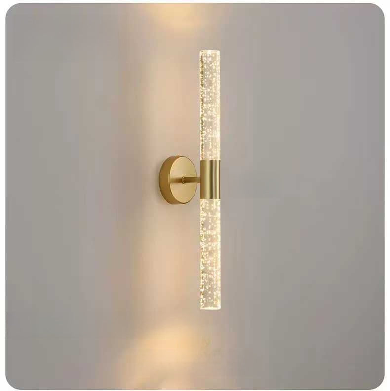 Battery Operated Wall Light | Rechargeable Crystal-Effect Lamp for Bedroom & Hallway | No Wiring, Touch & Remote, 3 Shapes, Black or Gold