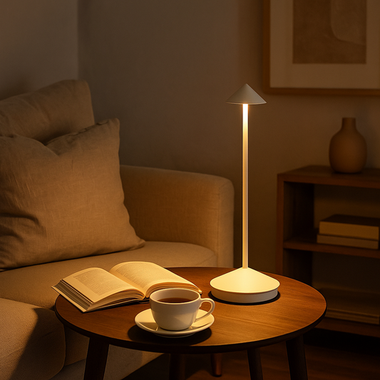 Minimalist Rechargeable Table Lamp with Touch Dimming | Versatile Indoor & Outdoor Lighting 0