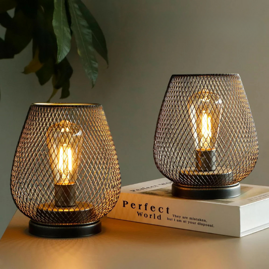 Portable LED Table Lamp Lantern with Warm Glow | Ideal for Indoor and Outdoor Use 0