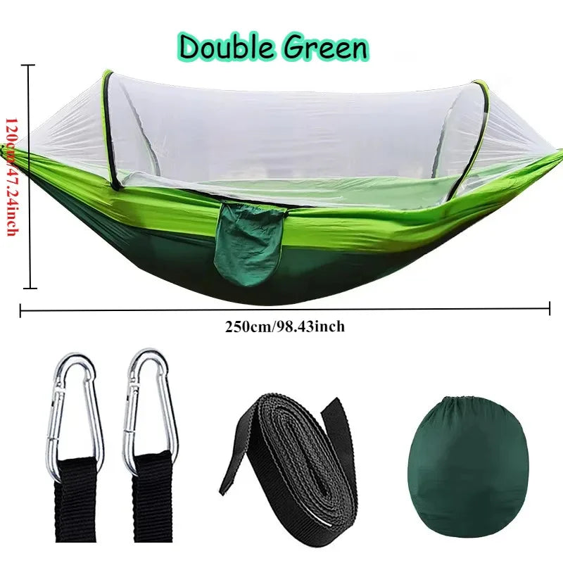Camping Hammock with Mosquito Net | Lightweight Portable Outdoor