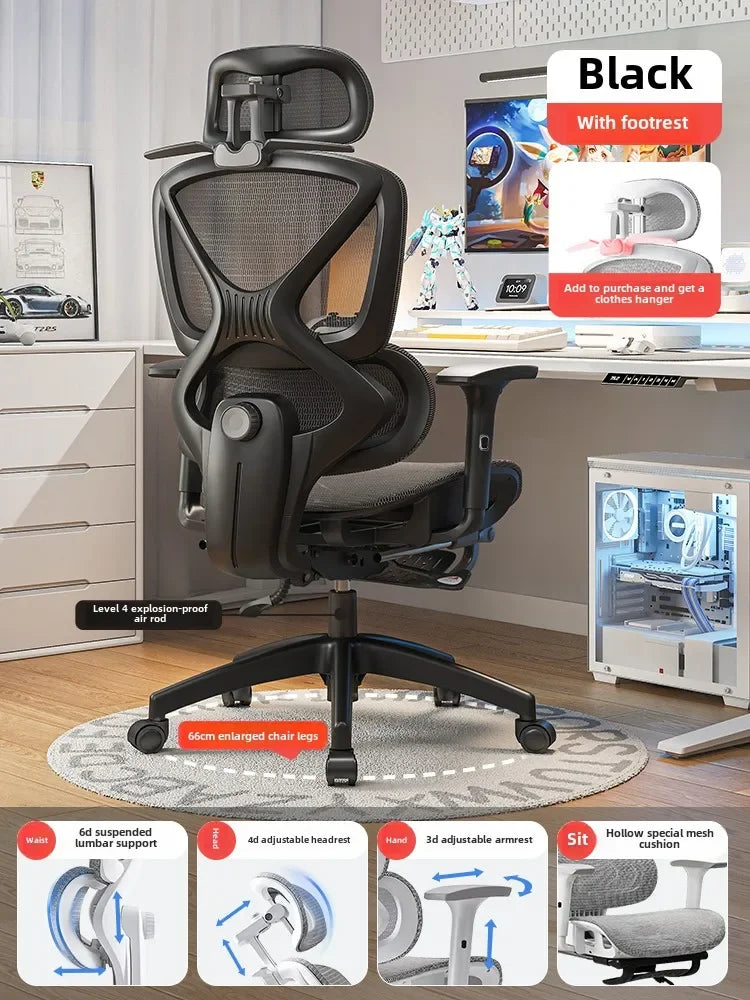 Ergonomic Reclining Office Chair | Gaming Desk Chair with Lumbar Support