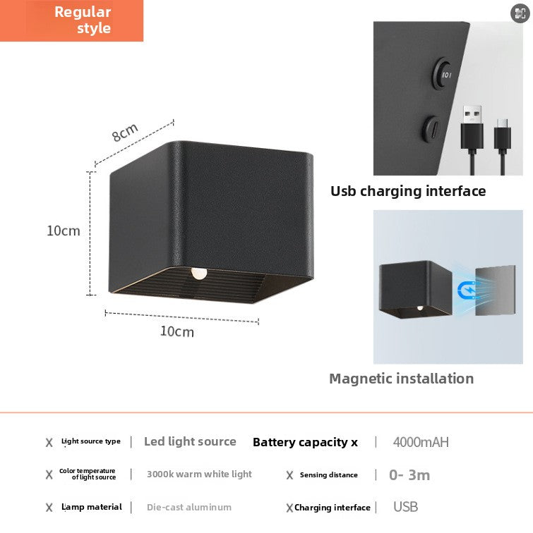 Rechargeable Up Down Cube Light for Hallway, Stairs, Porch & Garden – photo 8