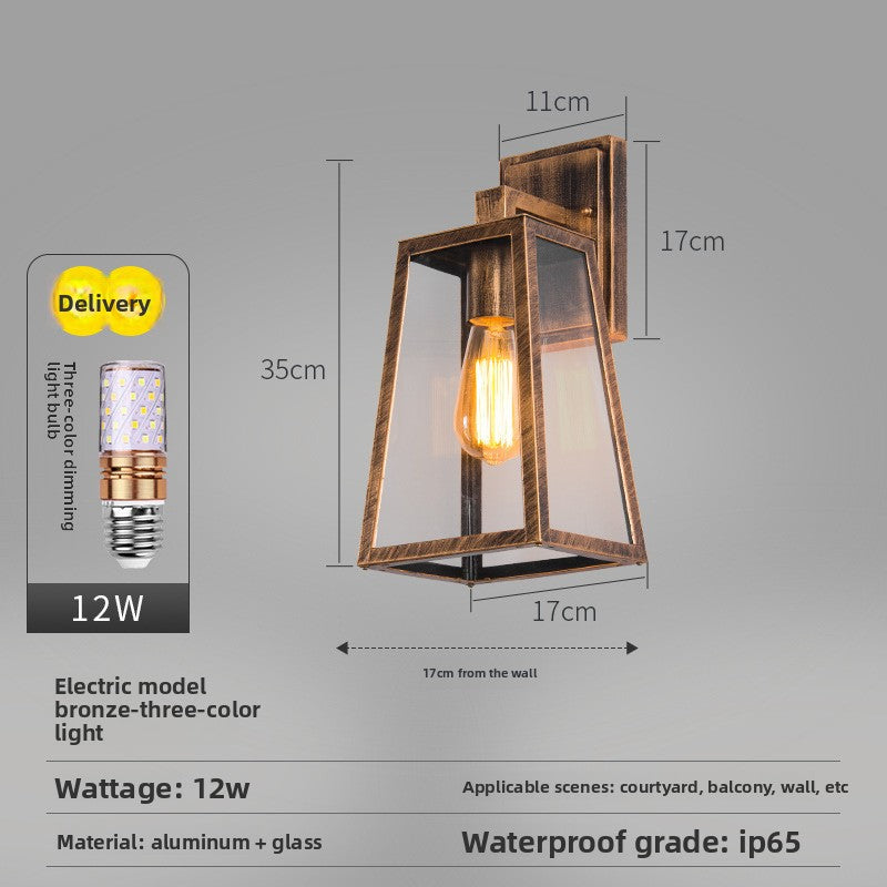 Black Lantern Wall Light for Porch, Front Door, Garden & Driveway – photo 7