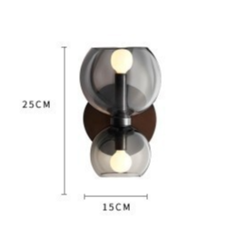 Modern Coloured Glass Wall Sconce for Bedroom, Bedside, Hallway & Living Room – photo 15