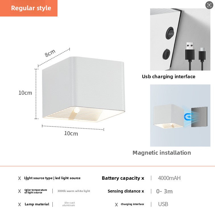 Rechargeable Up Down Cube Light for Hallway, Stairs, Porch & Garden – photo 7
