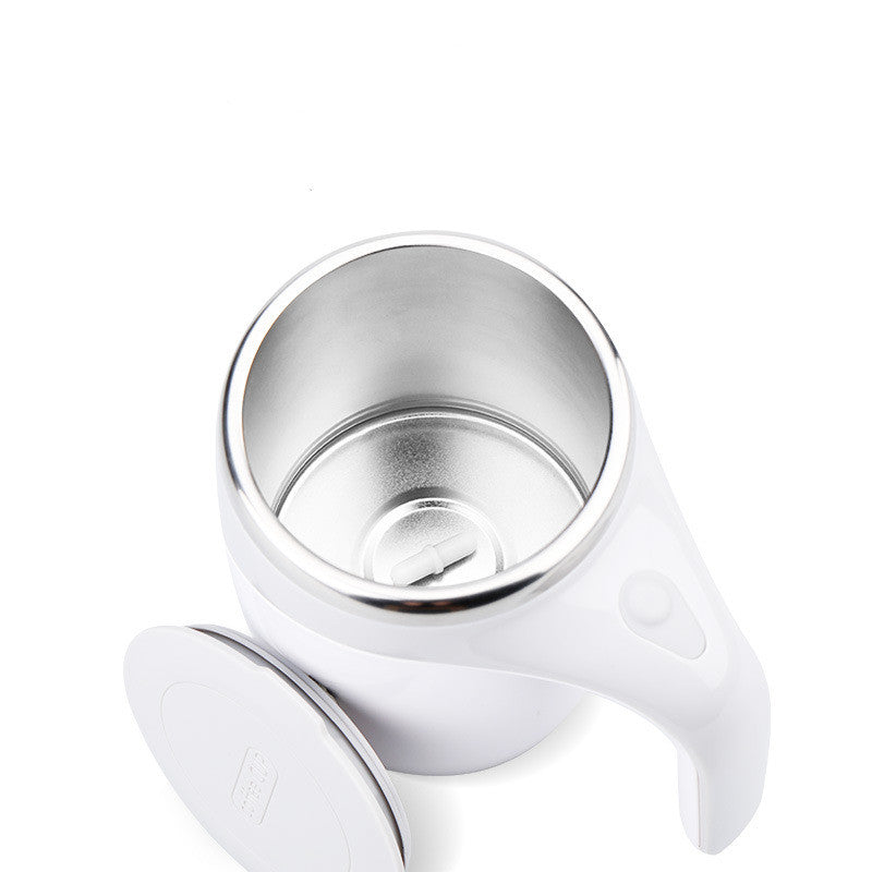 Self stirring mug bottom showing rechargeable motor