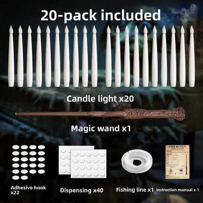 Flameless LED Floating Taper Candles with Remote for Christmas, Halloween, Dining Room & Parties – photo 4