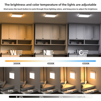Wardrobe Light | Rechargeable Motion Sensor Ceiling Light with Remote for Wardrobes, Cupboards, Stairs & Hallways | No Wiring, Magnetic, 20cm