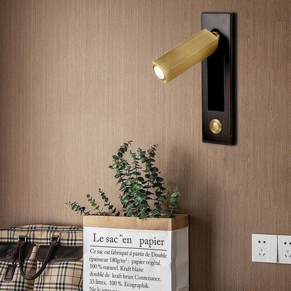 Bedside Reading Light | Adjustable LED Wall Mounted Reading Lamp for Bedroom, Hotel & Study | 360° Rotating Head, Black, Gold or Nickel, 3W Warm