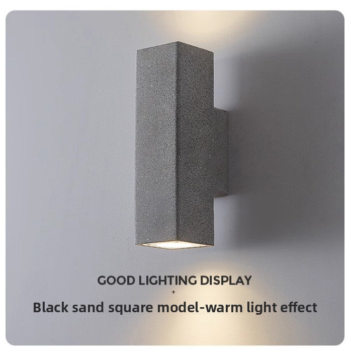 Up Down Sand-Textured Cement Wall Light for Garden, Porch, Patio & Driveway – photo 5