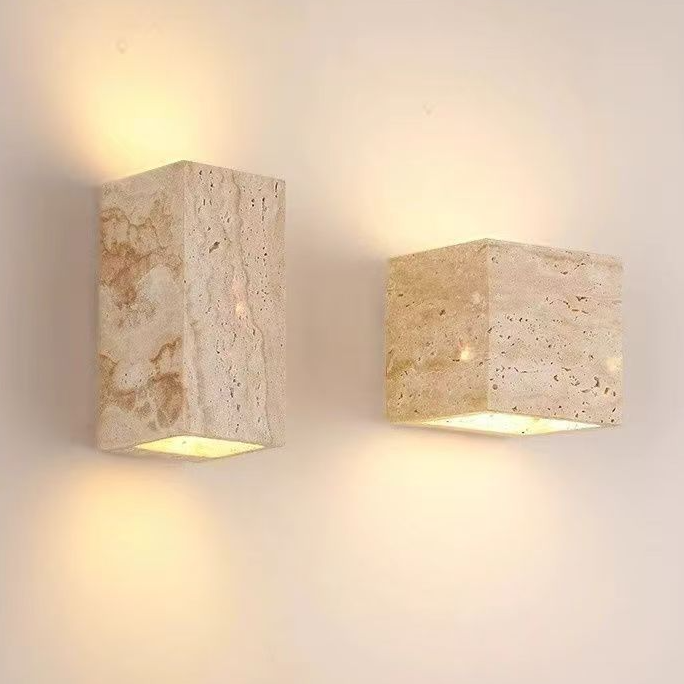Travertine Up Down Wall Lamp for Hallway, Bedroom, Stairs & Living Room – photo 6