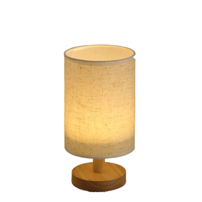 Table Lamp | USB Bedside Lamp with Jute Shade & Bamboo Base for Bedroom, Nursery & Desk | Boho Night Light, Warm White, 3-Colour or Dimmable