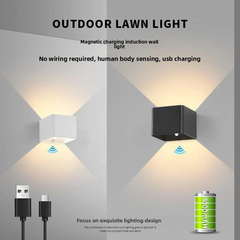 Rechargeable Up Down Cube Light for Hallway, Stairs, Porch & Garden – photo 2