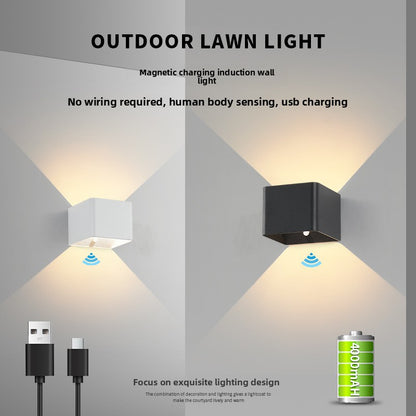 Rechargeable Up Down Cube Light for Hallway, Stairs, Porch & Garden – photo 2