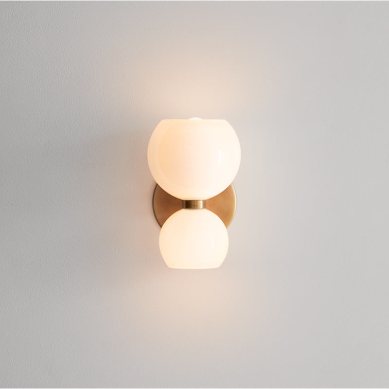 Modern Coloured Glass Wall Sconce for Bedroom, Bedside, Hallway & Living Room – photo 4