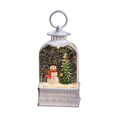 Large Light Up Christmas Snow Globe with Swirling Glitter for Mantelpiece & Table – photo 2
