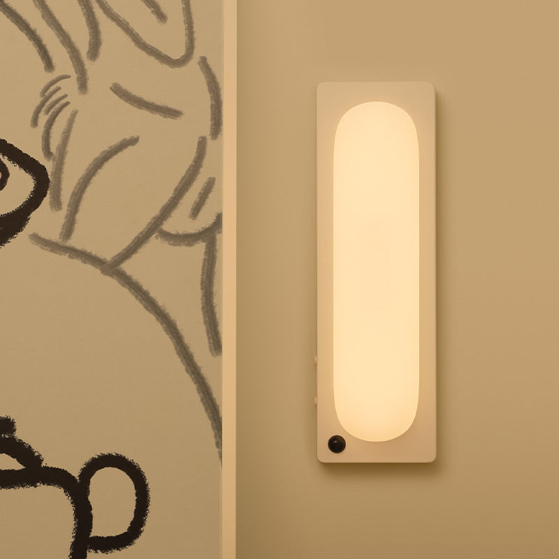 Motion Sensor Light | Rechargeable Magnetic Night Light for Wardrobe, Hallway, Stairs & Under Bed | 5m Sensor, Warm White, Beige or Dark Green, 20cm