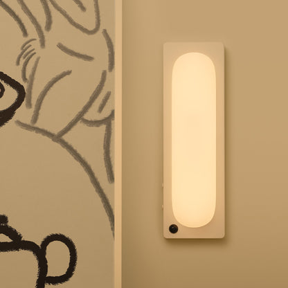 Motion Sensor Light | Rechargeable Magnetic Night Light for Wardrobe, Hallway, Stairs & Under Bed | 5m Sensor, Warm White, Beige or Dark Green, 20cm
