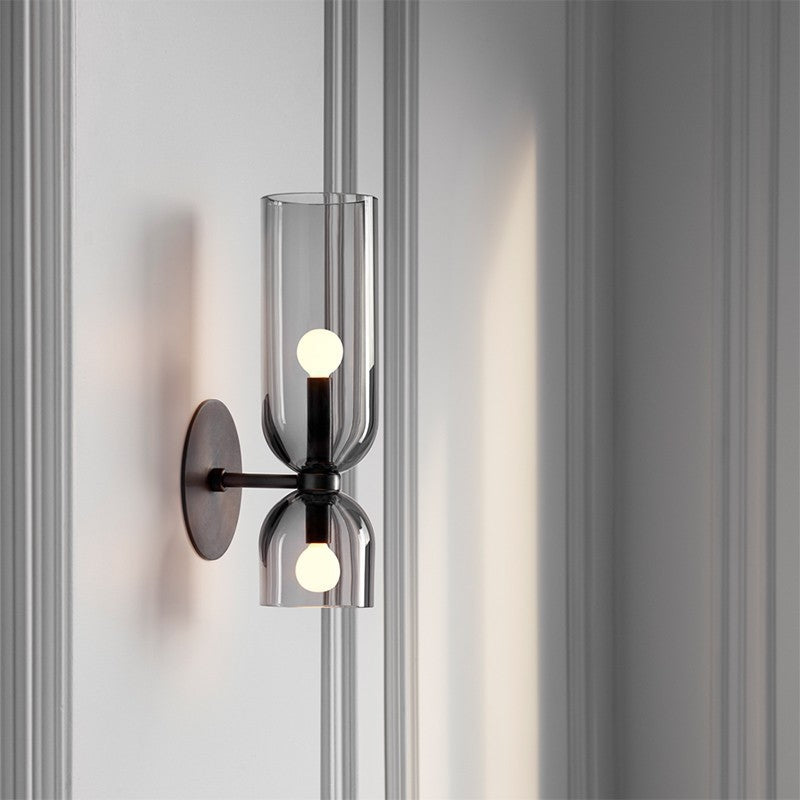 Modern Coloured Glass Wall Sconce for Bedroom, Bedside, Hallway & Living Room – photo 3