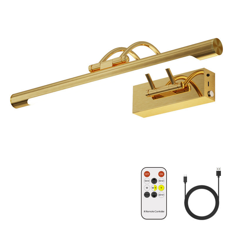 Rechargeable Brass Wall Light with Remote for Paintings, Artwork, Mirrors & Bookshelves – photo 2