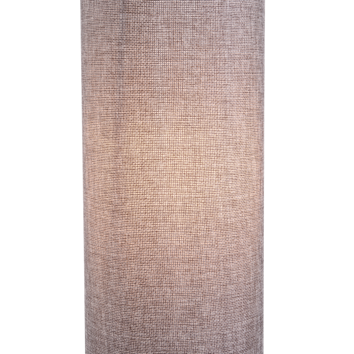 Floor Lamp | Column Standing Lamp with Grey Linen Shade & Wooden Base for Living Room, Bedroom & Hallway | 120cm, 2 × E27, Inline Switch