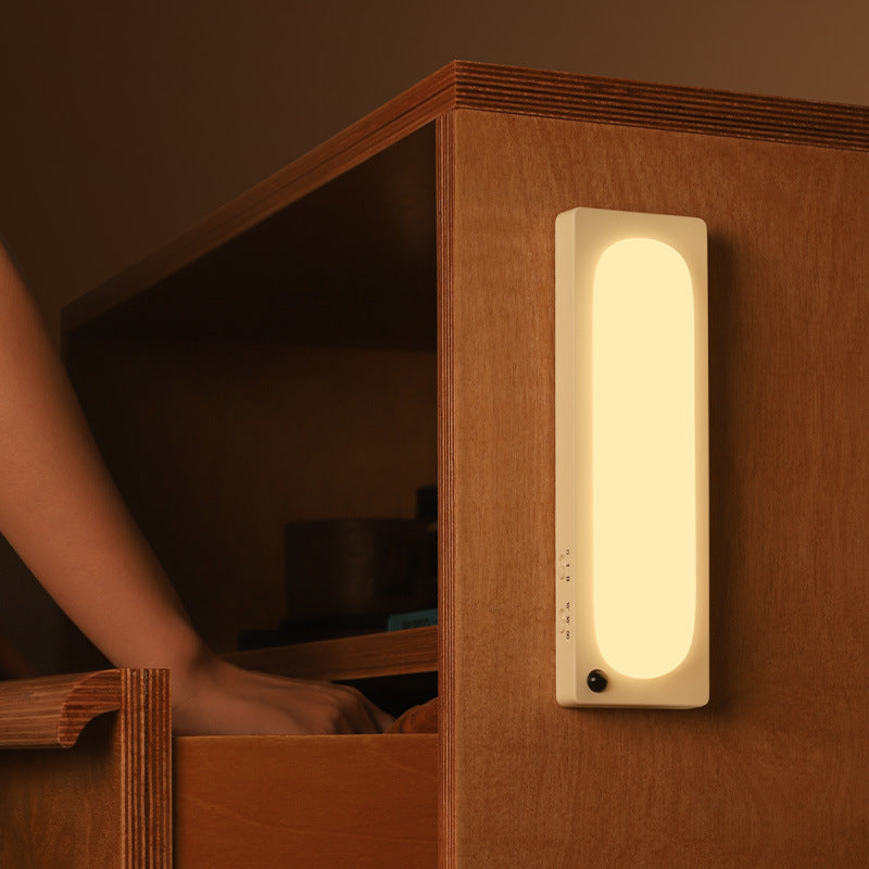 Motion Sensor Light | Rechargeable Magnetic Night Light for Wardrobe, Hallway, Stairs & Under Bed | 5m Sensor, Warm White, Beige or Dark Green, 20cm
