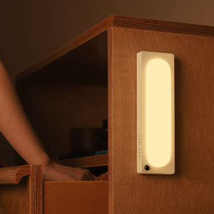 Motion Sensor Light | Rechargeable Magnetic Night Light for Wardrobe, Hallway, Stairs & Under Bed | 5m Sensor, Warm White, Beige or Dark Green, 20cm