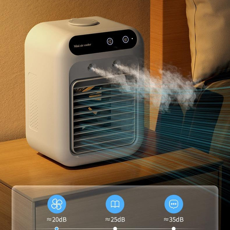Portable desktop air cooler compact design for home office