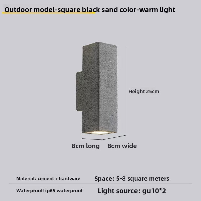 Up Down Sand-Textured Cement Wall Light for Garden, Porch, Patio & Driveway – photo 10