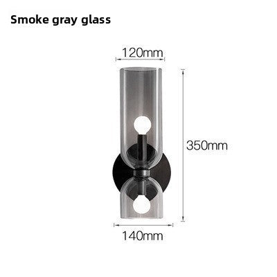 Modern Coloured Glass Wall Sconce for Bedroom, Bedside, Hallway & Living Room – photo 11