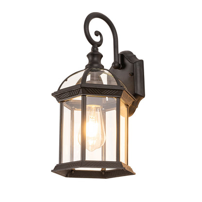 Black Lantern Wall Light for Porch, Front Door, Garden & Driveway – photo 5