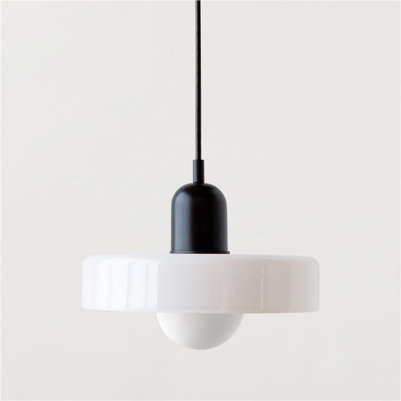 Bauhaus coloured glass pendant light – product detail 6