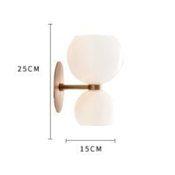 Modern Coloured Glass Wall Sconce for Bedroom, Bedside, Hallway & Living Room – photo 13