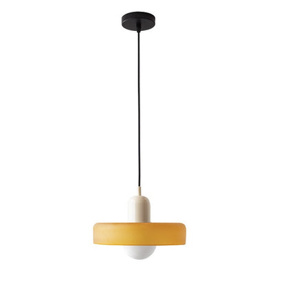 Bauhaus coloured glass pendant light – product detail 2