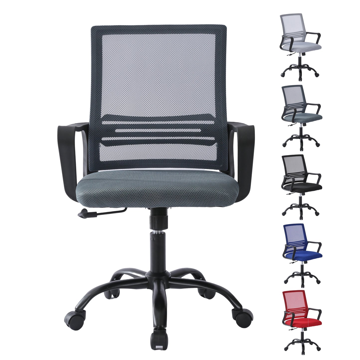 Office Chair | Adjustable Swivel Desk Chair with Lumbar Support