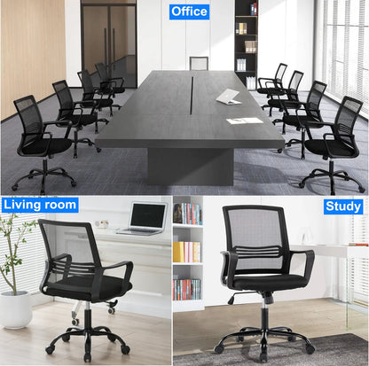 Office Chair | Adjustable Swivel Desk Chair with Lumbar Support