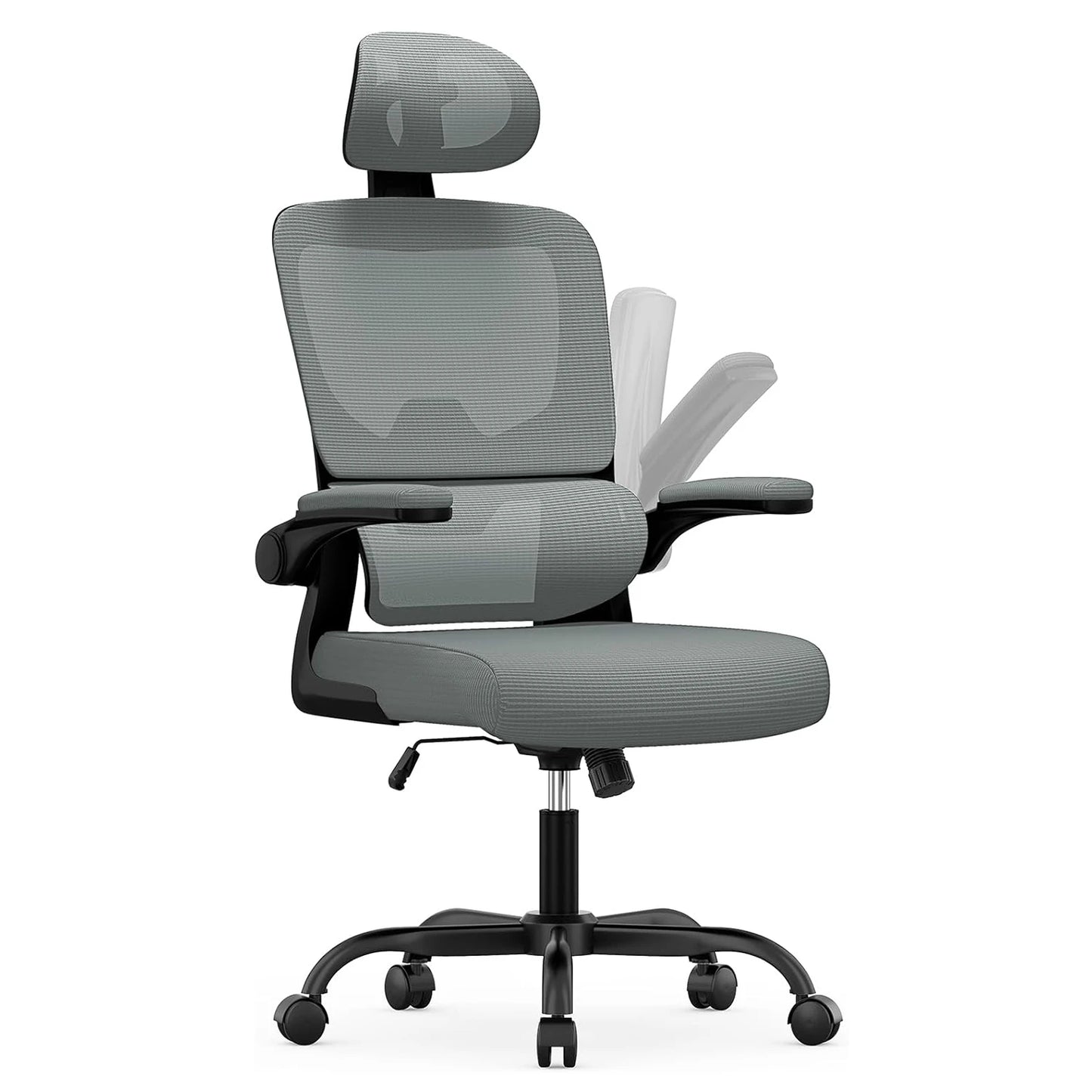 Ergonomic Office Chair | Adjustable Lumbar Support & Flip-Up Arms