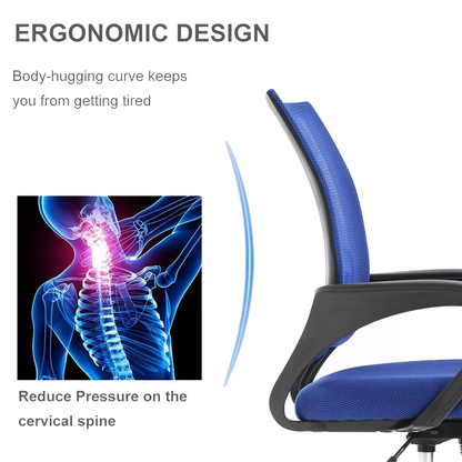 Office Chair | Adjustable Swivel Desk Chair with Lumbar Support