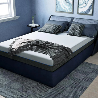 Memory foam mattress layers cross section showing springs