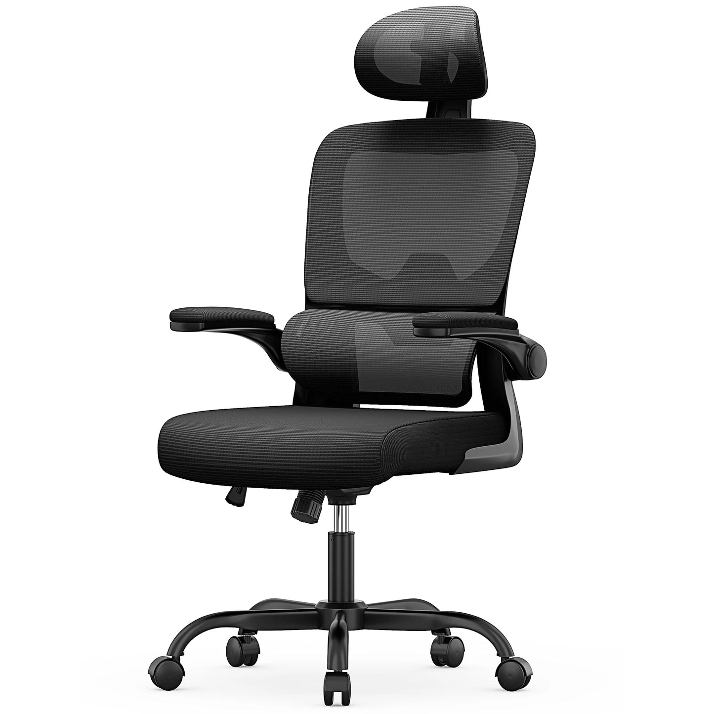Ergonomic Office Chair | Adjustable Lumbar Support & Flip-Up Arms