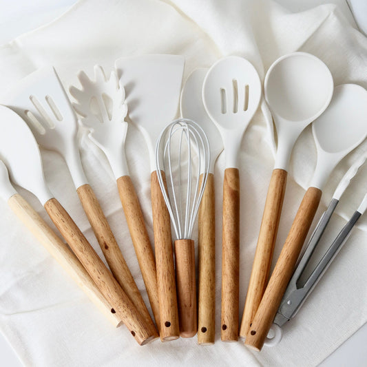 Essential Kitchen Utensils Set | BPA-Free Silicone with Ergonomic Design | Durable Tools for Healthy Cooking 0