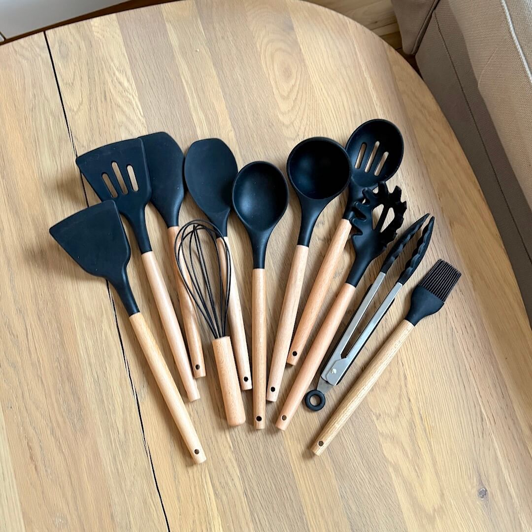 Essential Kitchen Utensils Set | BPA-Free Silicone with Ergonomic Design | Durable Tools for Healthy Cooking 2