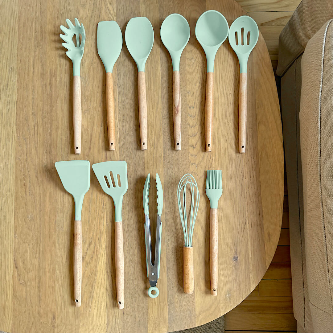 Essential Kitchen Utensils Set | BPA-Free Silicone with Ergonomic Design | Durable Tools for Healthy Cooking 3