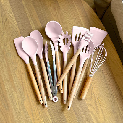 Essential Kitchen Utensils Set | BPA-Free Silicone with Ergonomic Design | Durable Tools for Healthy Cooking 4