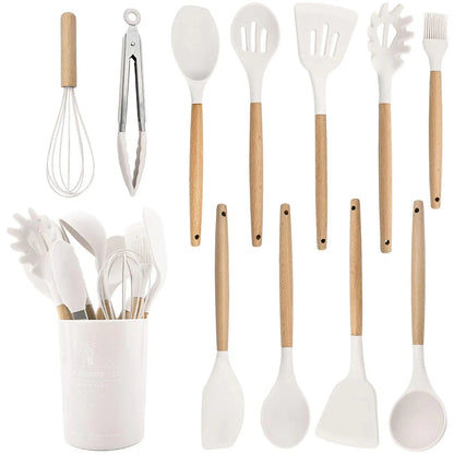 Essential Kitchen Utensils Set | BPA-Free Silicone with Ergonomic Design | Durable Tools for Healthy Cooking 5