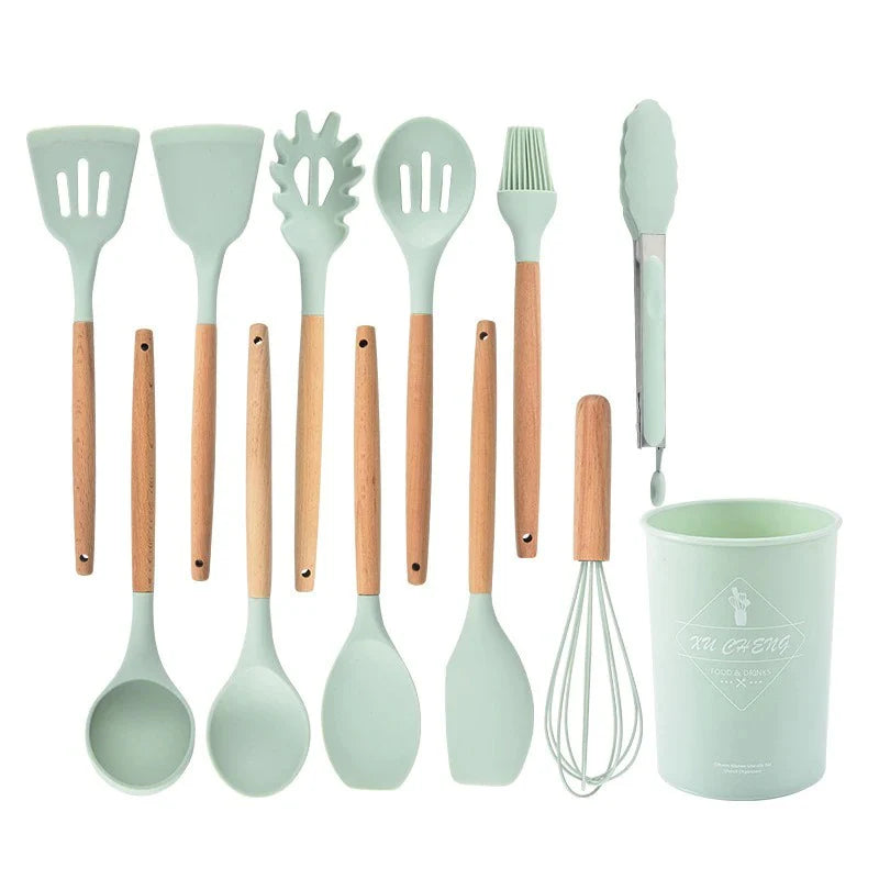 Essential Kitchen Utensils Set | BPA-Free Silicone with Ergonomic Design | Durable Tools for Healthy Cooking 7