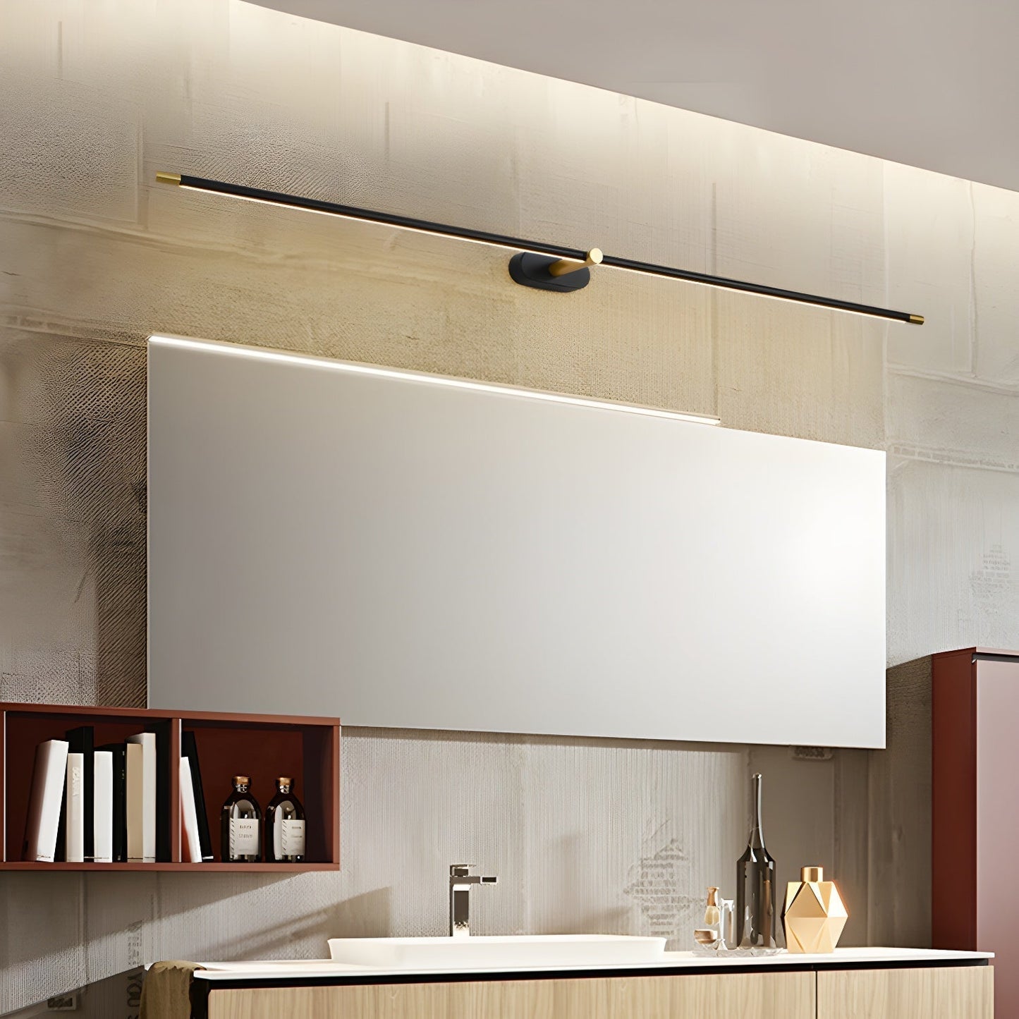 Flano | Minimalist Linear Wall Lamp with Rechargeable Battery | Touch Control for Versatile Lighting 2