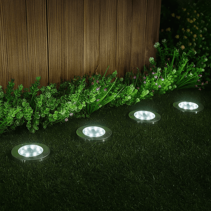 Garden Lights | Solar-Powered LED Pathway Lights with Weatherproof Design | Durable Lighting for Year-Round Use 6