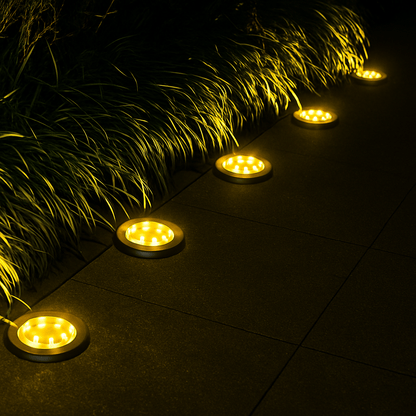 Garden Lights | Solar-Powered LED Pathway Lights with Weatherproof Design | Durable Lighting for Year-Round Use 7